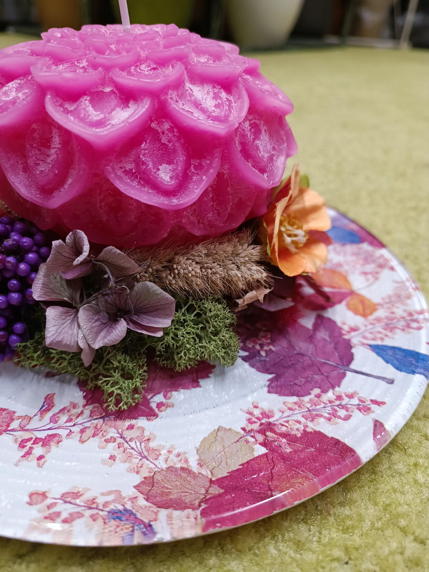 Decorazione con candela