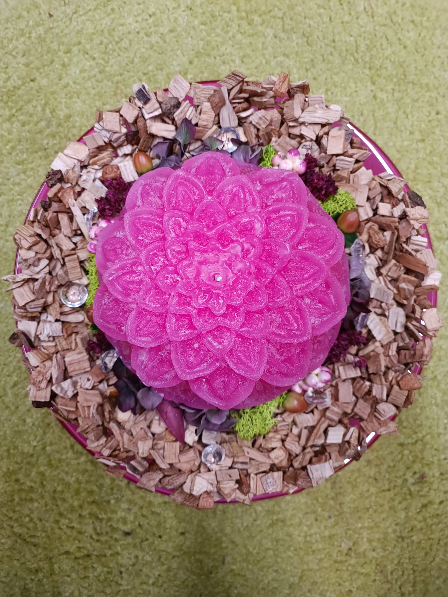 Decorazione con candela