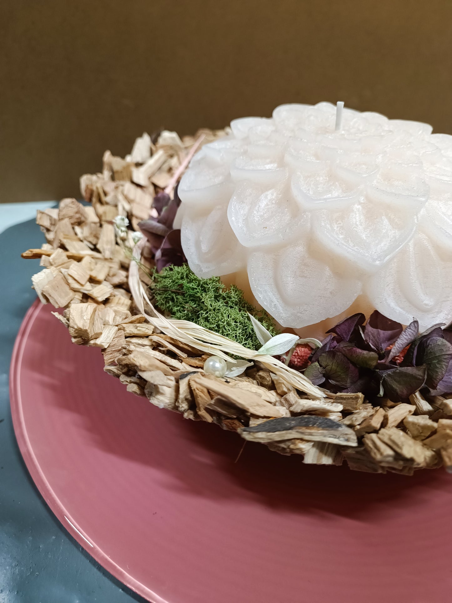 Decorazione con candela