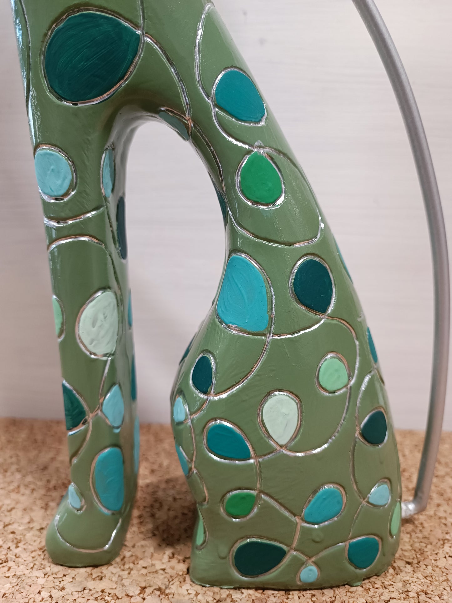 Gatto decorativo pitturato a mano COD: 054
