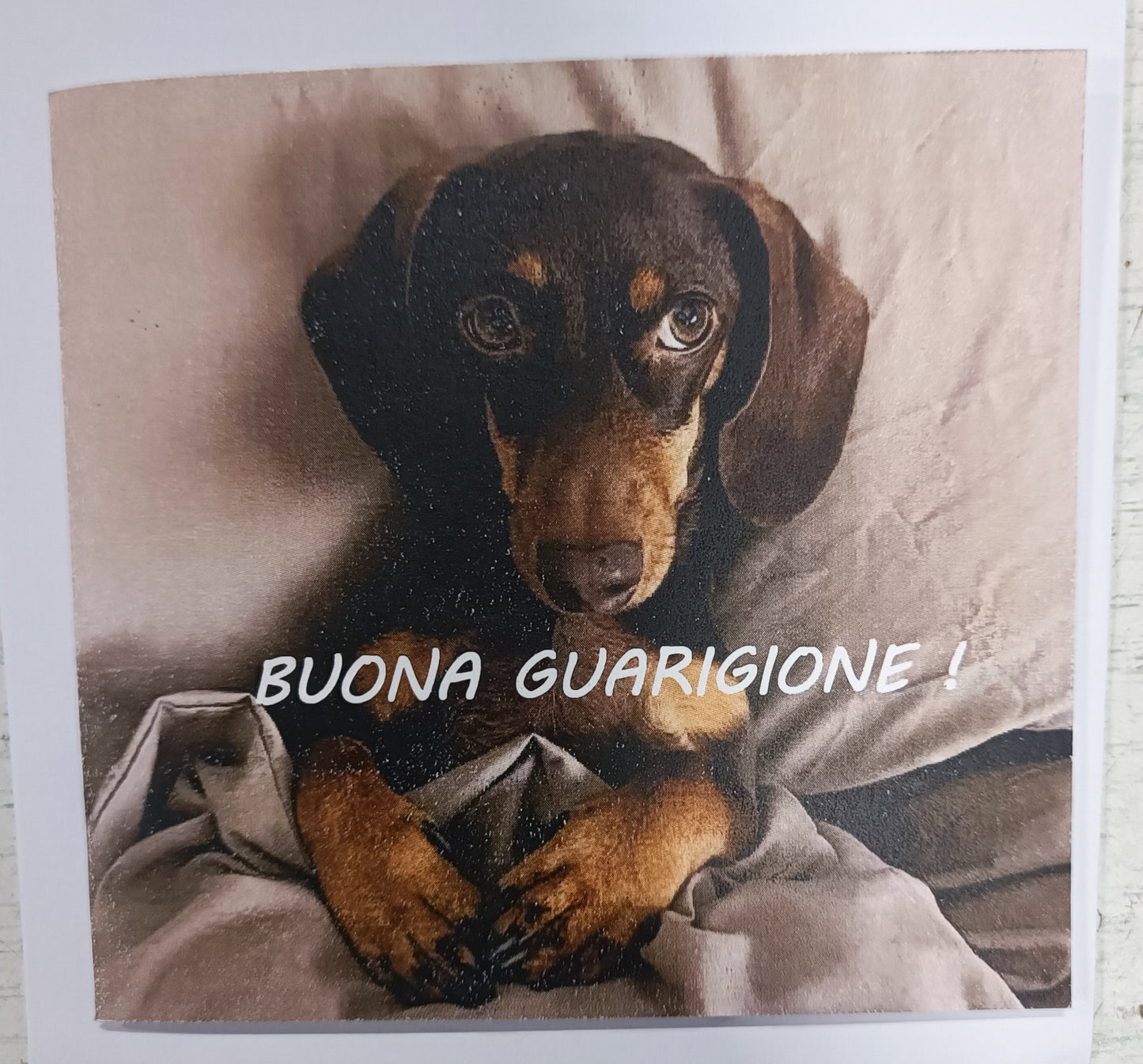 Cartolina 'buona guarigione'