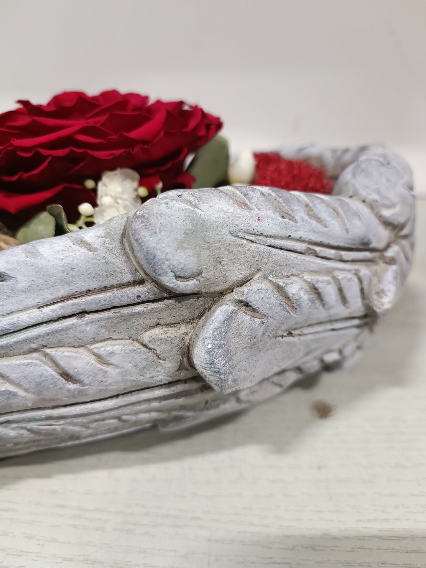 Composizione con rosa stabilizzata