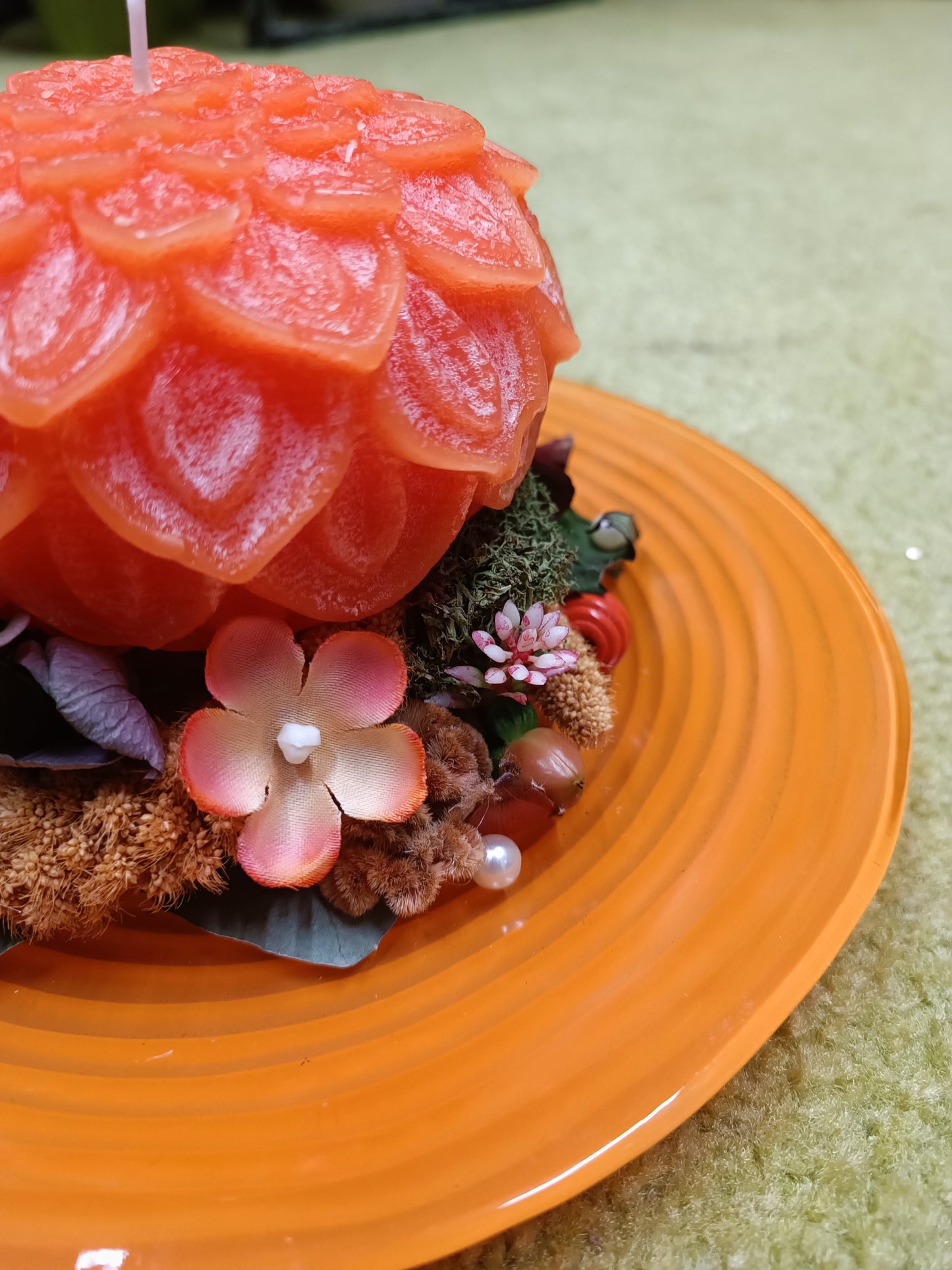 Decorazione con candela