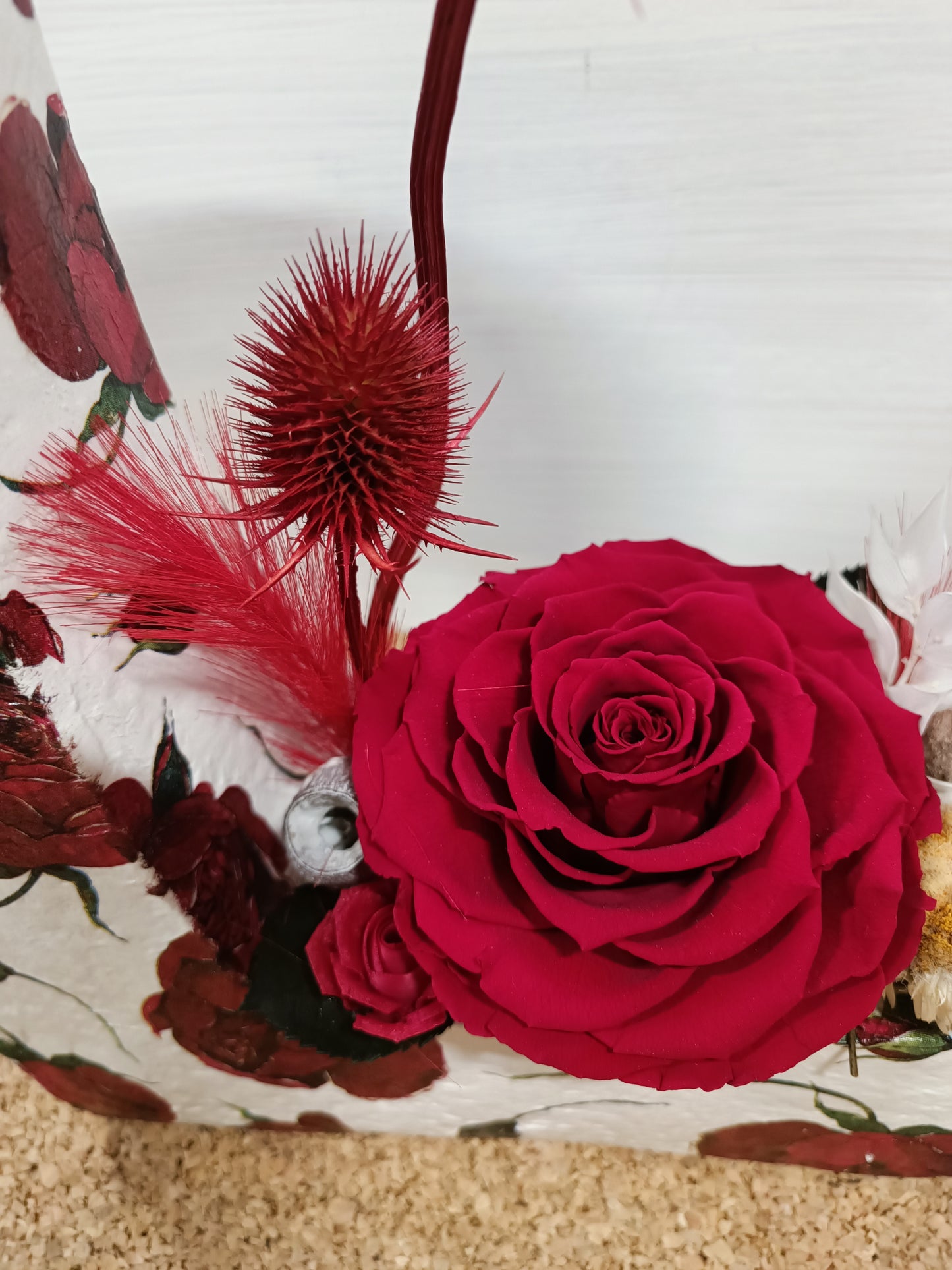 Cuore con rosa stabilizzata COD: 055