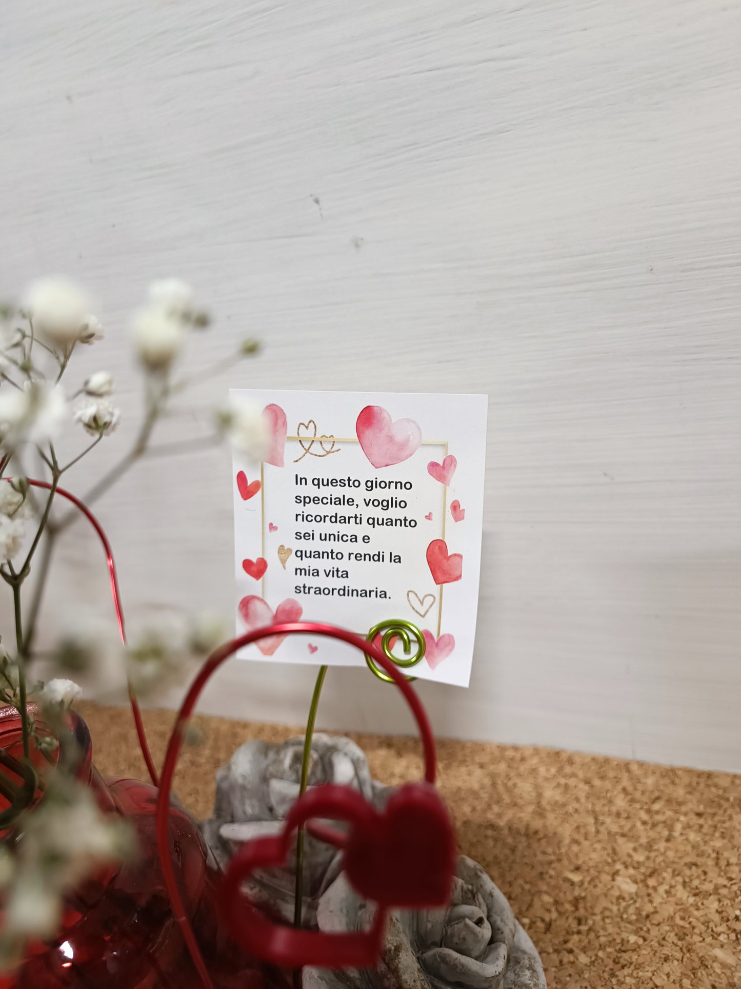 Composizione con rosa fresca COD: 057