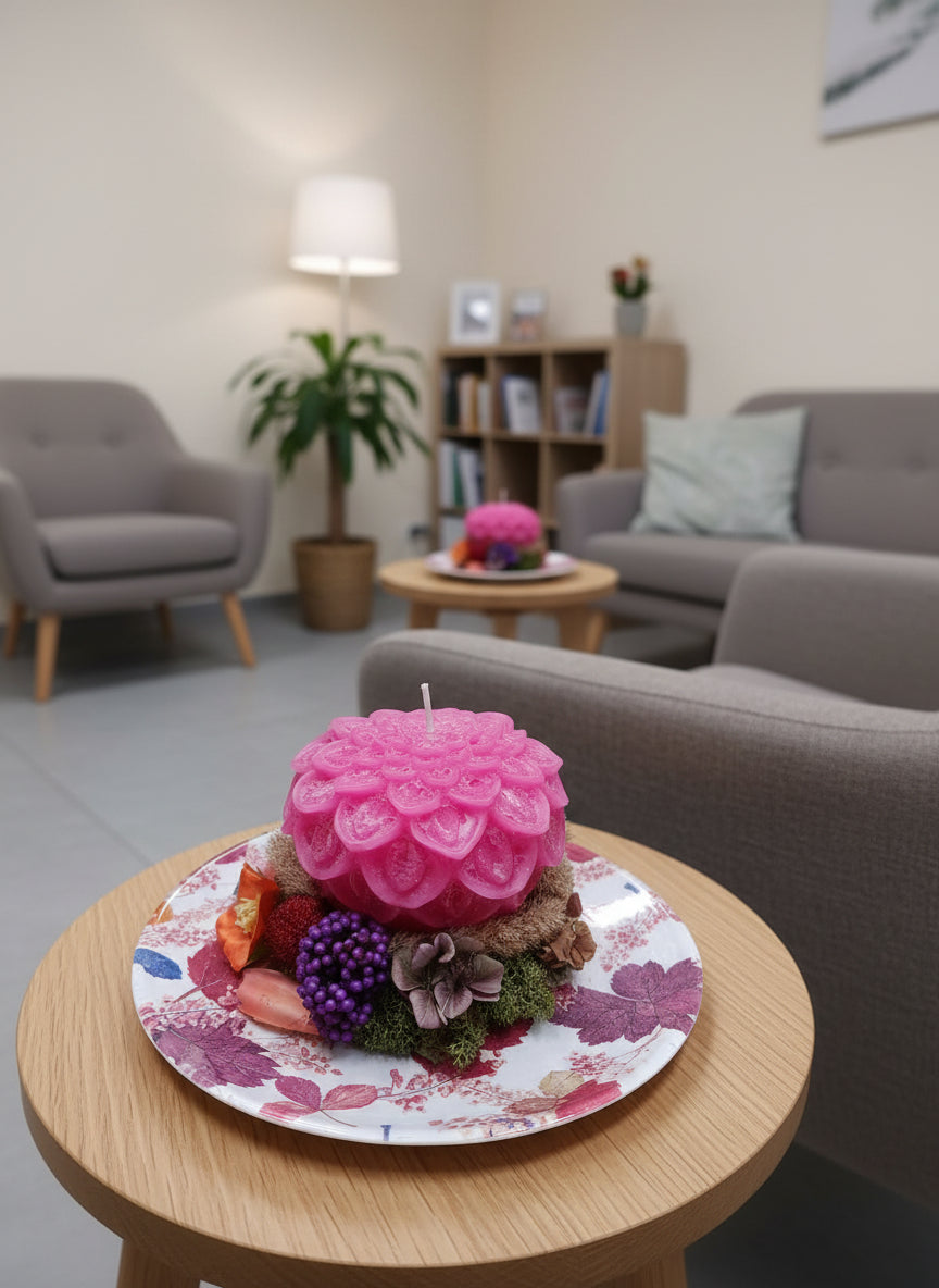 Decorazione con candela