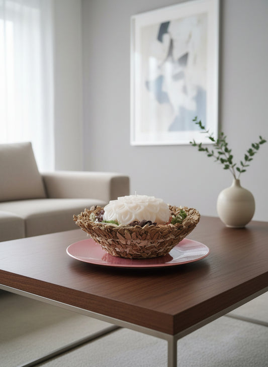 Decorazione con candela