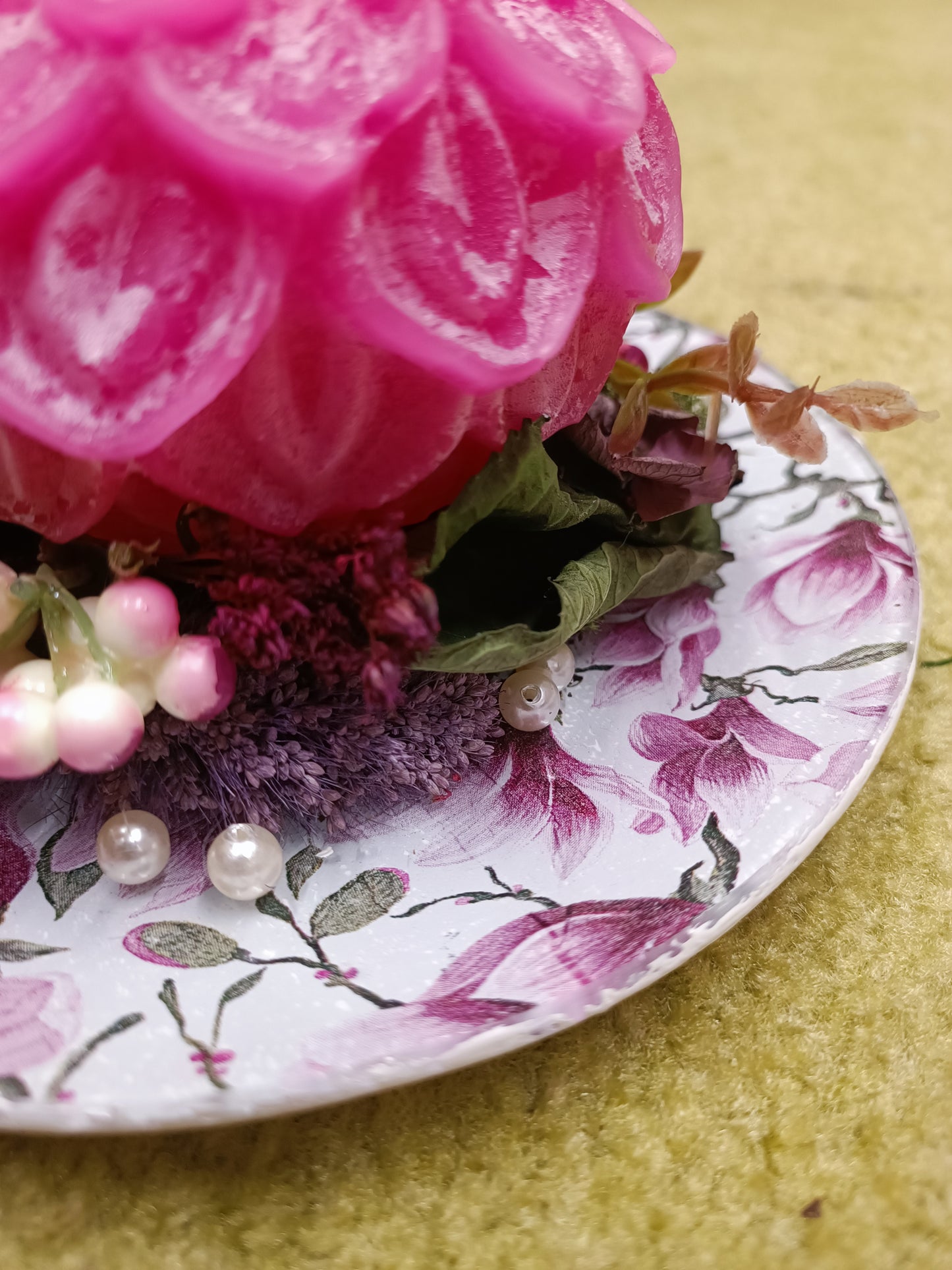 Decorazione con candela