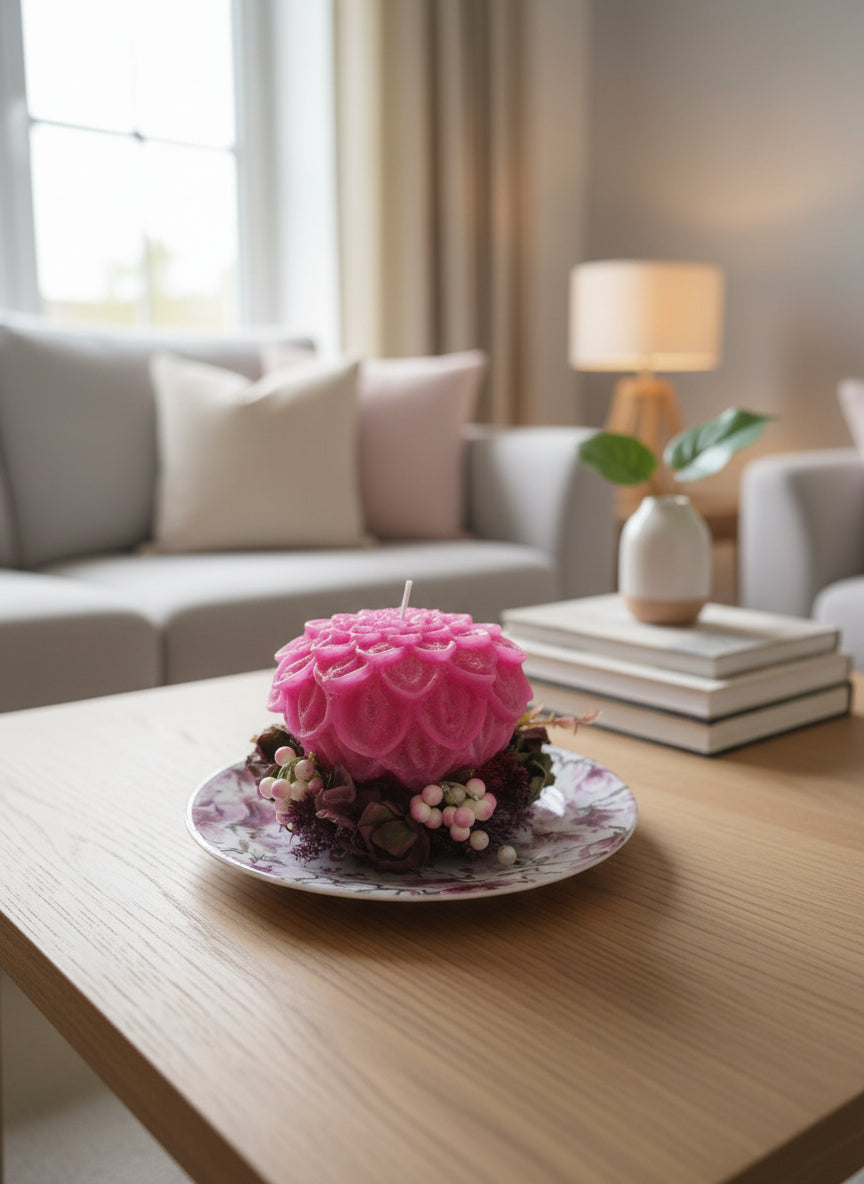 Decorazione con candela