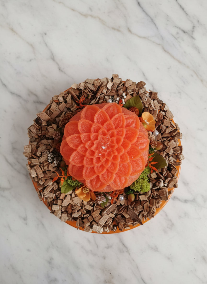 Decorazione con candela