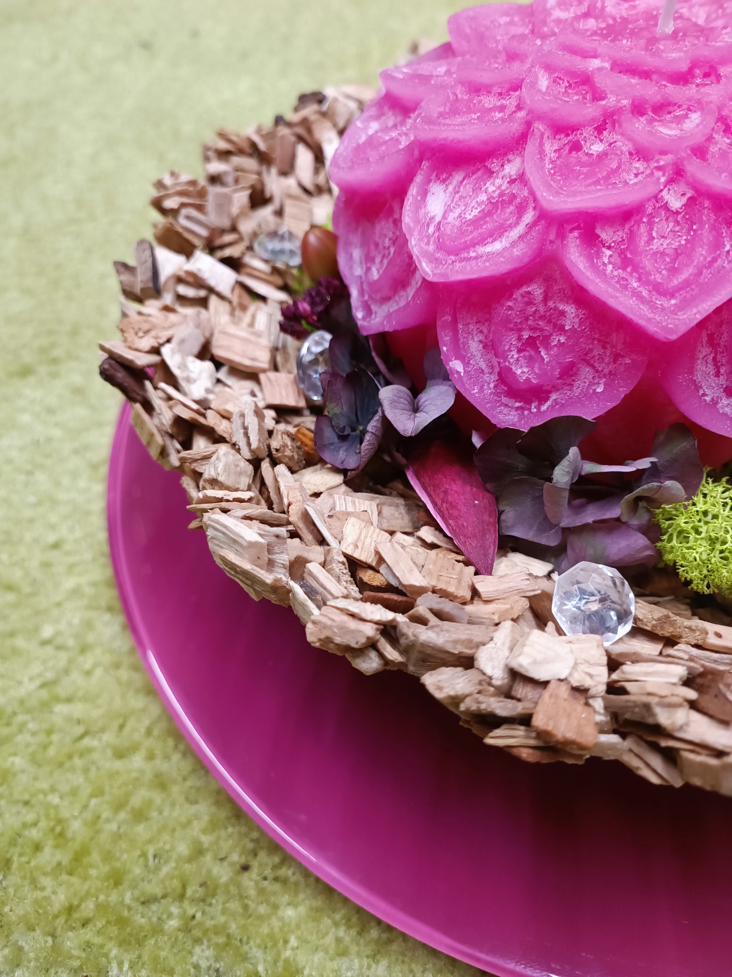 Decorazione con candela