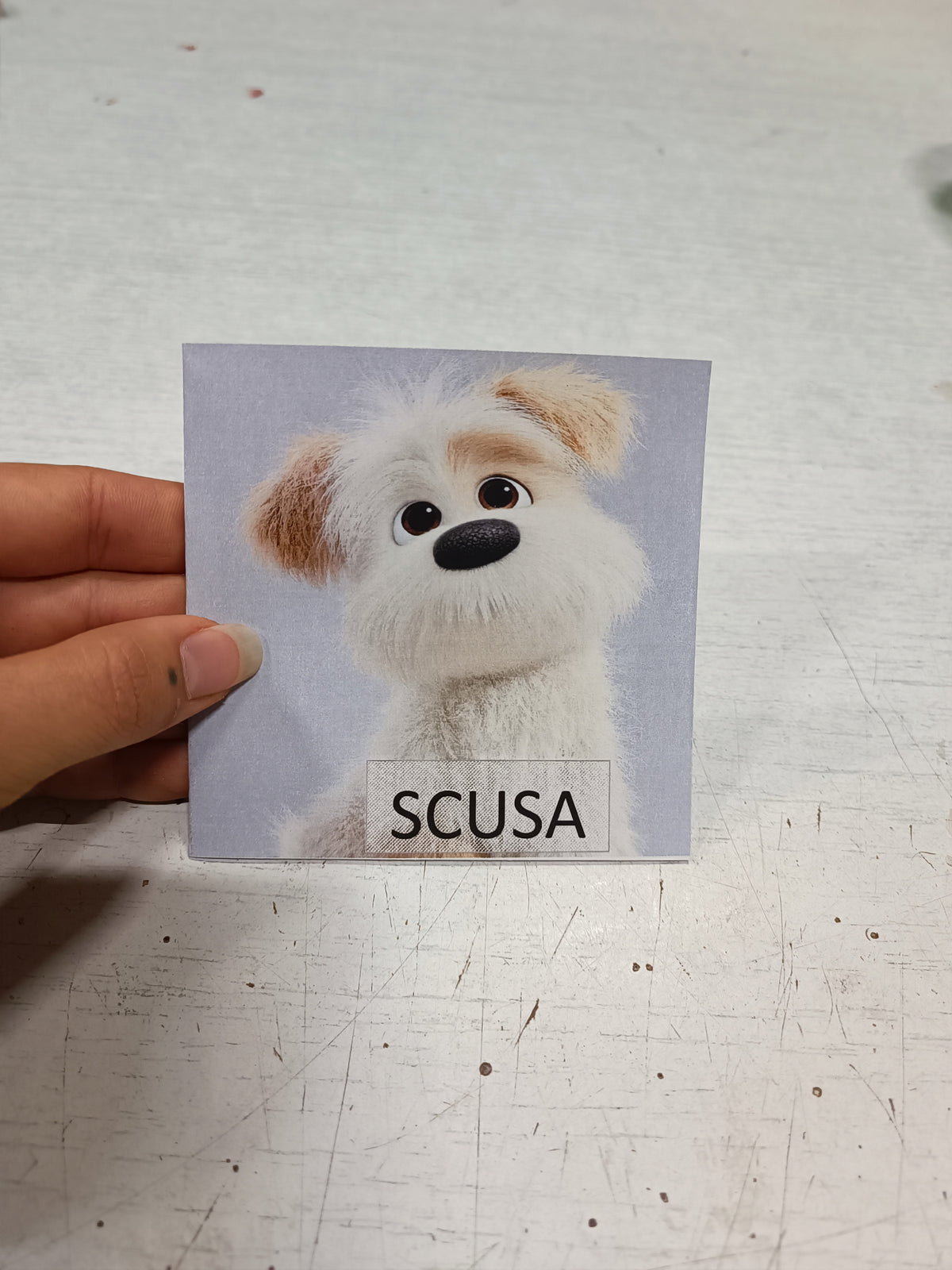 Cartolina 'Bau Scusa!' 🐾