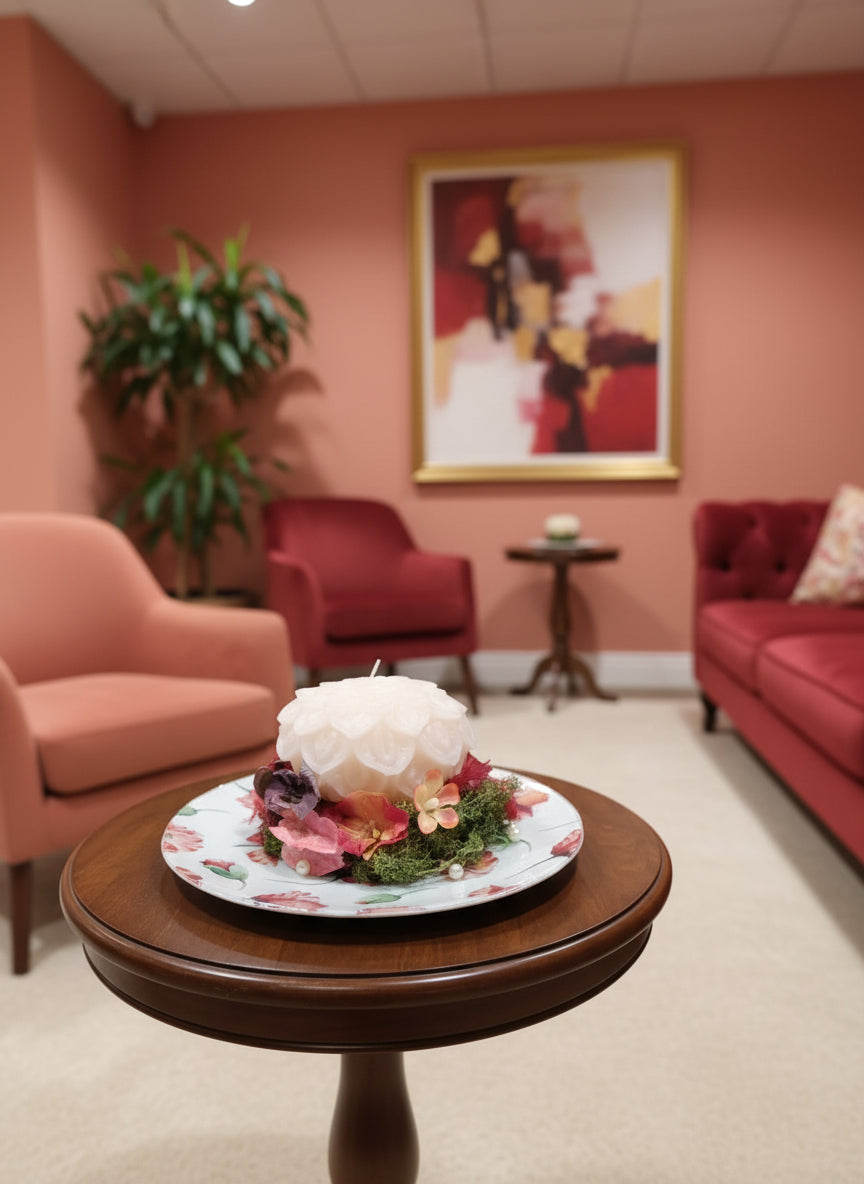 Decorazione con candela