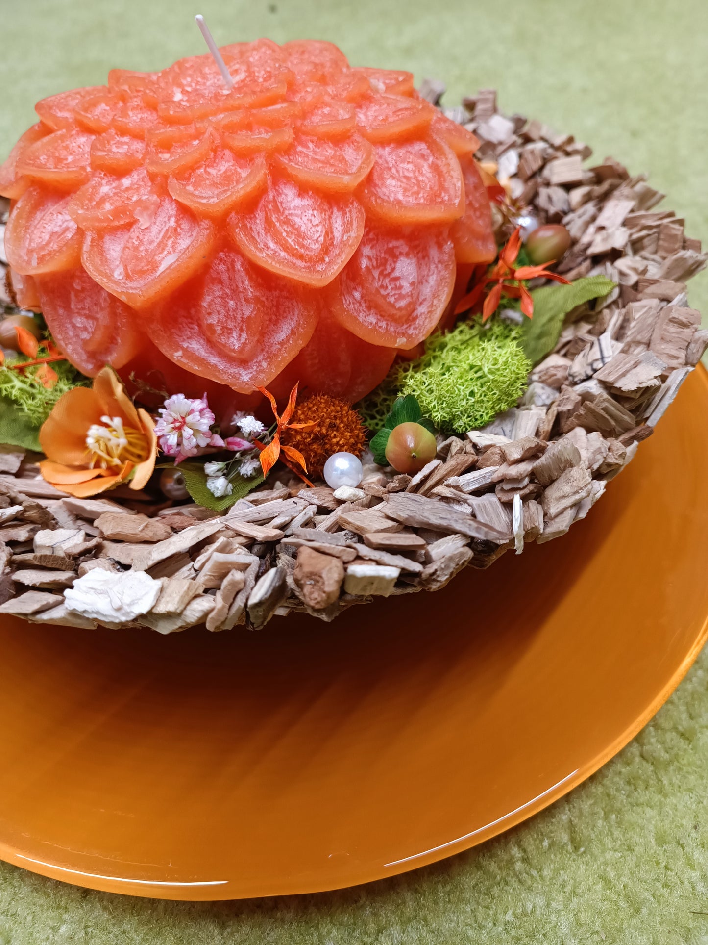 Decorazione con candela