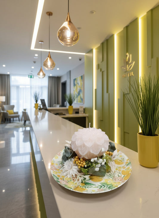 Decorazione con candela