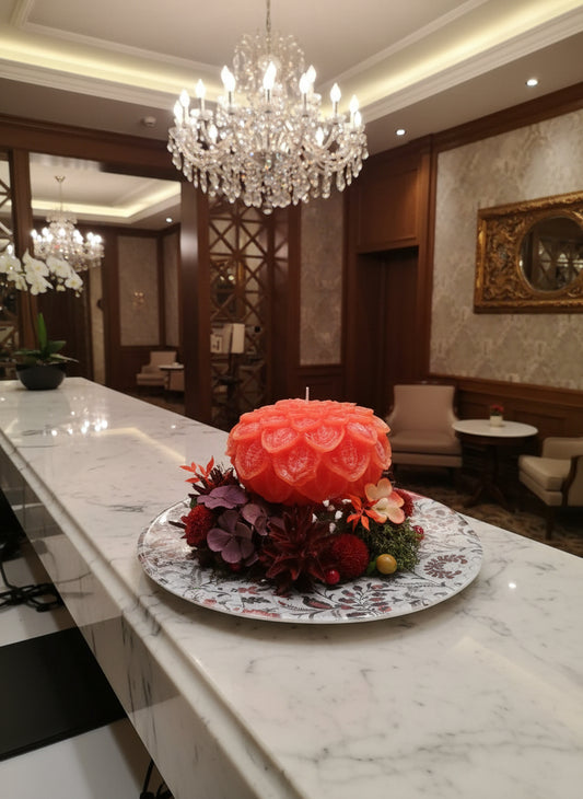 Decorazione con candela