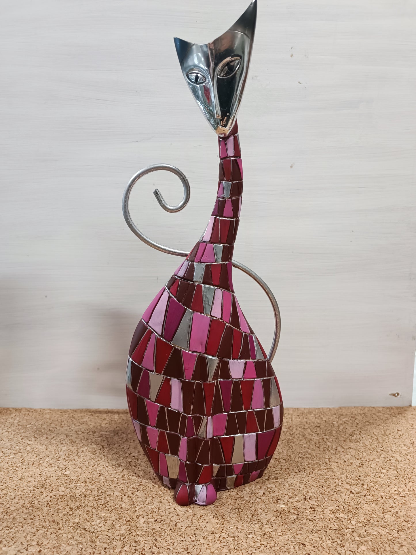 Gatto decorativo pitturato a mano COD: 050
