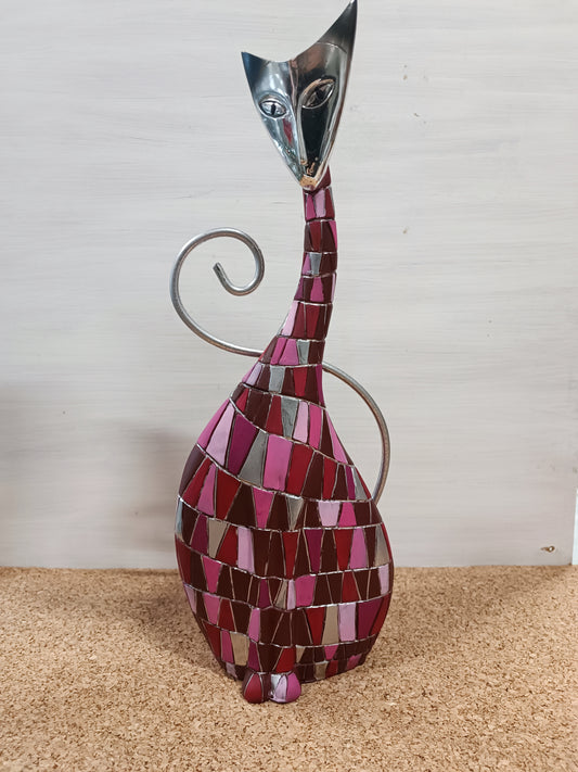 Gatto decorativo pitturato a mano COD: 050