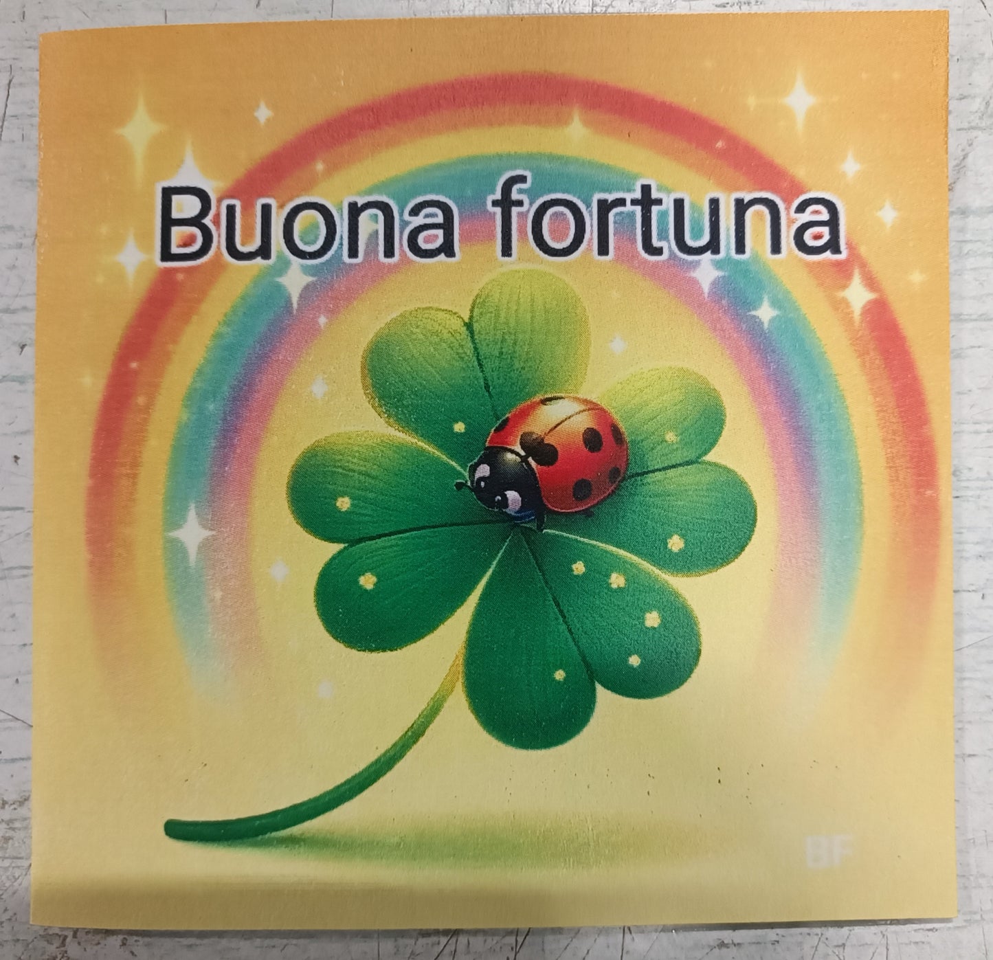 Cartolina 'buona fortuna' 🌈