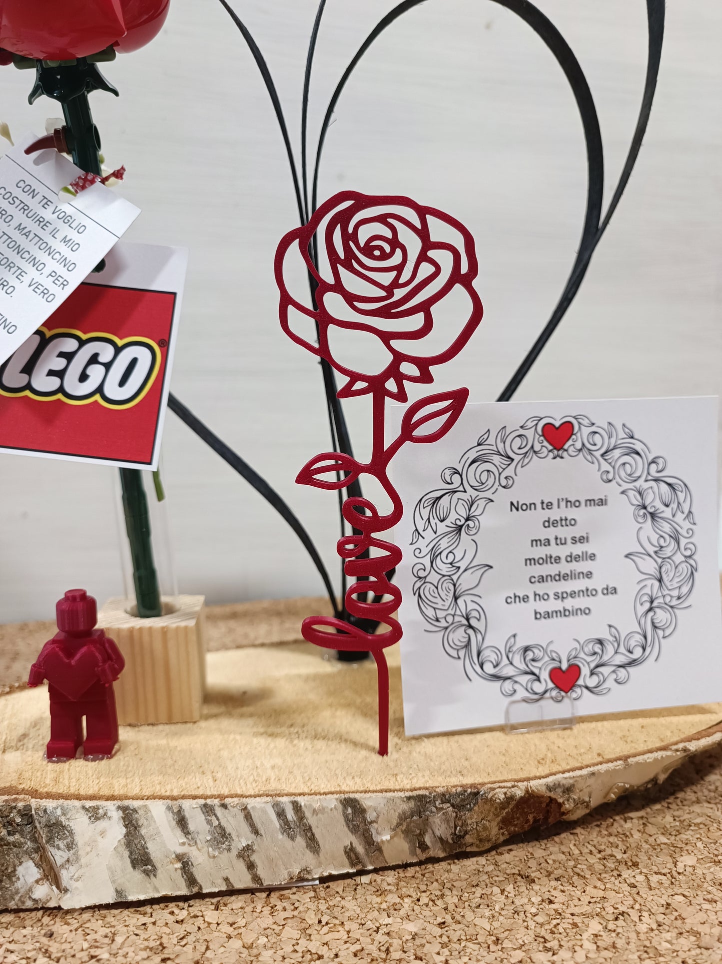 Composizione con rosa di LEGO COD: 015