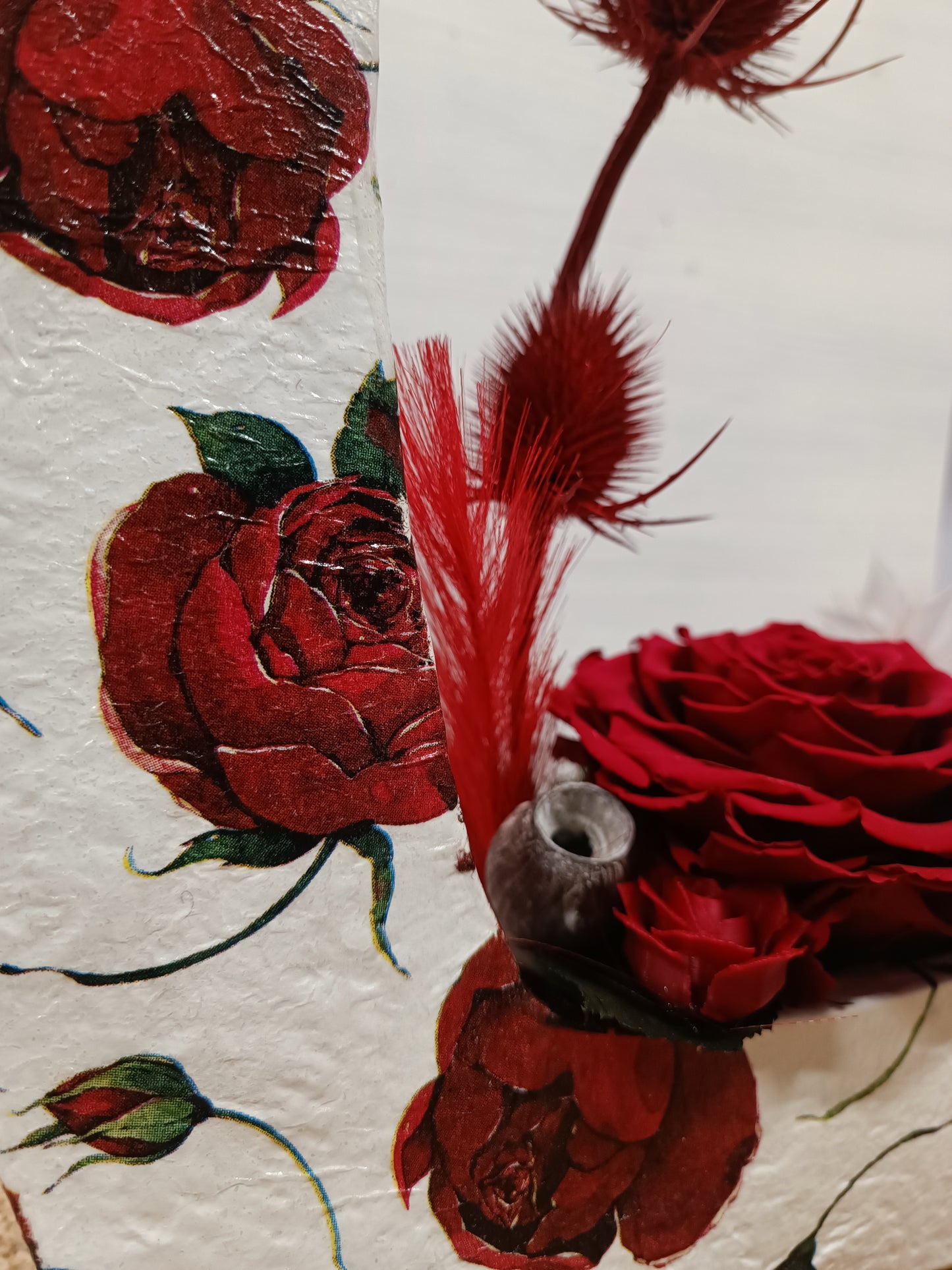 Cuore con rosa stabilizzata COD: 055